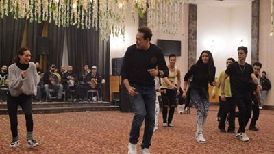 حكيم أخر دلع في بروفات حفل ستاد الهوكي