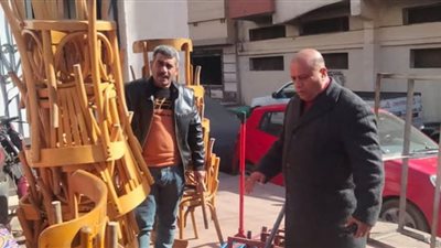 رفع 456 حالة اشغال في حملة مكبرة بشوارع دمياط