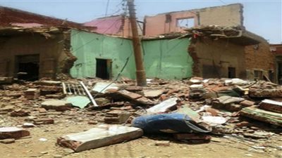 مصرع شخصين في انهيار منزل بقرية أقفاص بالفشن
