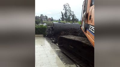 إزالة 219 حالة تعدي أملاك الدوله بالدقهلية