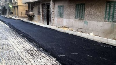 حي البساتين يقوم برصف شوارع كمال الدين والجلاء والوادي