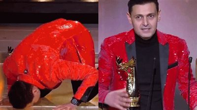 رامز جلال يسجد شكر لله في حفل Joy Awards| لن تصدق اسم ابنه