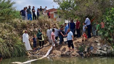 إلقاء 250 الف من الذريعة السمكية من السمك البلطي بفرع نيل أجا بالدقهلية