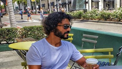 خالد النبوي في حي الجمالية لتصوير 