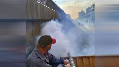 حلمة لرش المبيدات في نطاق شوارع الزاوية