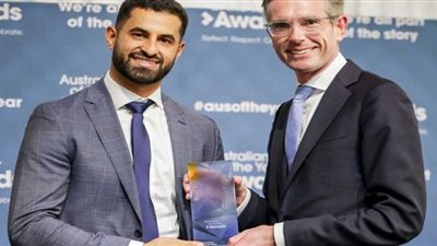 دانيال نور بعد فوزه بشخصية العام فى أستراليا: بشتغل 16 ساعة وماعنديش وقت أفرح بالفوز