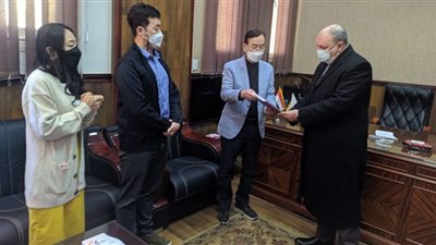 خبراء كوريون لتدريب أعضاء هيئة التدريس بجامعة بني سويف