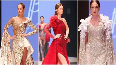 هاني البحيري يحصل على أفضل مصمم لفساتين الزفاف (صور)