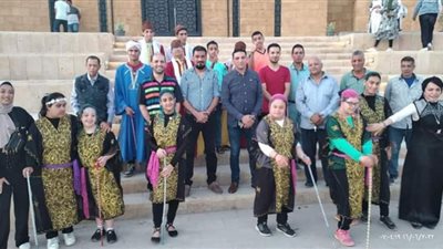 قادرون بإختلاف يشاركون فى معرض أيادى مصرية بمنطقة آثار تل بسطا