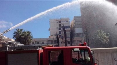 إخماد حريق محول كهرباء داخل مدرسة بالهرم