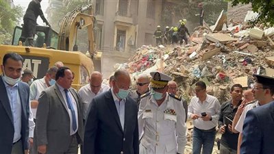 محافظ القاهرة يقرر تشكيل لجنة لفحص العقارات المجاورة لعقار الوايلى المنهار