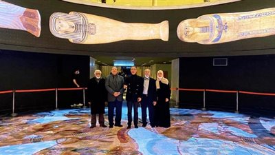 الرئيس اليمني الأسبق يزور المتحف القومي للحضارة المصرية
