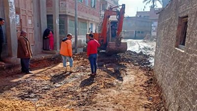 محلية دمياط تعلن تسوية شوارع البصارطة من ناتج كشط الطبقة الاسفلتية