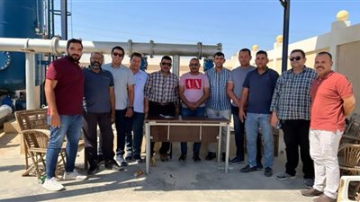 إستلام محطة رفع المياه لمزرعة الانتاج الحيواني بالفيوم