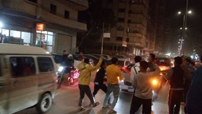 جماهير القليوبية تحتفل بفوز المنتخب