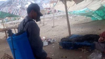 استمرار جهود الفرق الصحية لتطهير تعقيم دور العبادة والأماكن الحيوية بالشرقية