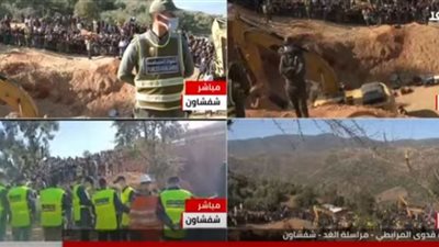 دخول الإسعاف ووالد ريان إلى النفق لإخراجه