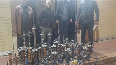 ضبط ٣٢ شيشة مخالفة في حملة برأس البر في دمياط