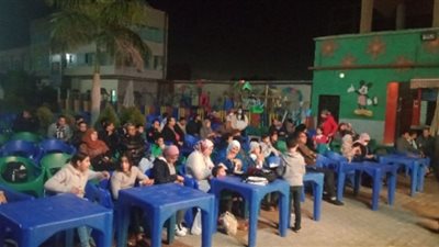 جماهير القليوبية تتابع مباراة المنتخب المصرى ومنتخب السنغال