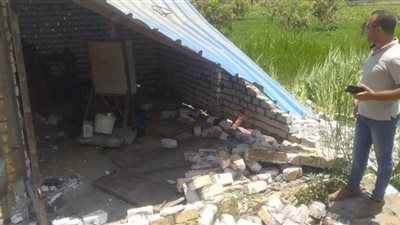 محافظة الجيزة تزيل تعديات علي الأراضي الزراعية ومخالفات بناء بالعياط والحوامدية والعجوزة