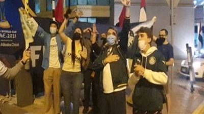 جماهير بالميراس البرازيلي تتوافد على ملعب آل نهيان قبل مواجهة الأهلي