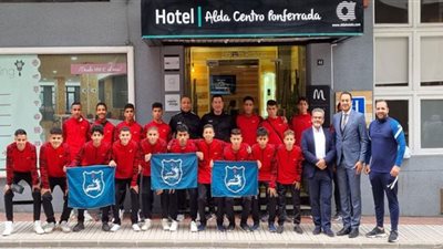 استقبال أسطوري لبعثة إنبي في إسبانيا ورئيس بونفيرادينا يشيد بالنادي البترولي