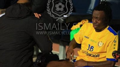 انهيار لاعب الإسماعيلي بعد إصابته أمام فيوتشر