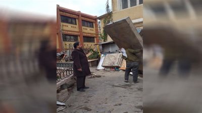 إزالة 1345اعلانات عشوائية في دمياط