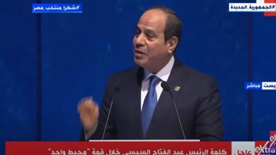 السيسي: التغير المناخي تحدٍ صعب يواجه العالم (فيديو)