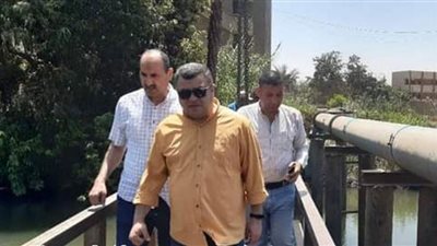 رفع وإلغاء معبر مشاة عشوائي بمنطقة العبور في بني سويف