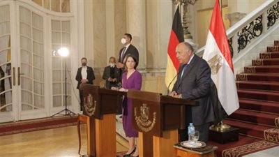 شكري يبحث مع نظيرته الألمانية ملف حقوق الإنسان