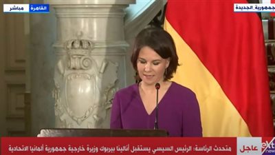 (فيديو) وزيرة خارجية ألمانيا: مصر أهم شريك لنا في الشرق الأوسط ونقدر وساطتها في غزة