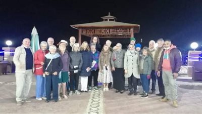 بنى سويف تستقبل 35 سائحا على متن 