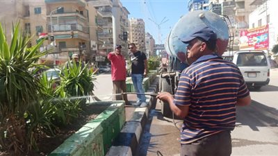 محافظ الدقهلية يتابع أعمال تحسين رفع كفاءة الشوارع والميادين والتشجير