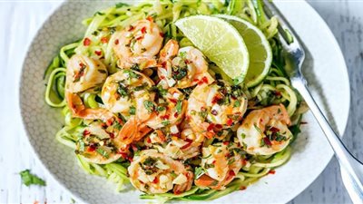 طريقة عمل سلطة الجمبري اللذيذة