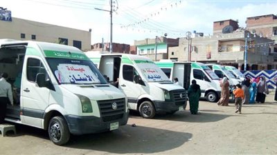 صحة الشرقية: قافلة طبية علاجية شاملة بقرية سلمنت في بلبيس