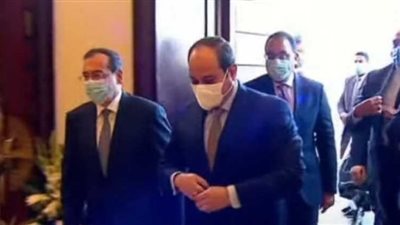 السيسي يصل مؤتمر ومعرض مصر الدولي للبترول إيجبس 2022