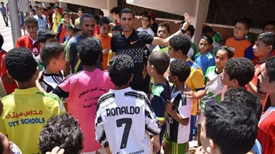 إختبارات الناشئين لاختيار المواهب الكروية بمركز شباب مدينة سوهاج