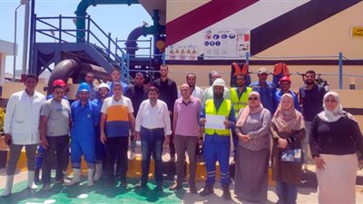 تجديد شهادة TSM لمحطة مياه ميت موسي البحاري بالمنوفية