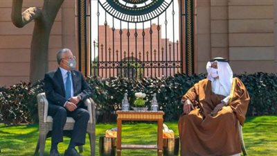 جبالي يلتقي ولي عهد مملكة البحرين رئيس مجلس الوزراء