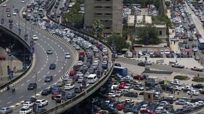 من الدقي لمدينة نصر.. الحالة المرورية بكوبري أكتوبر مساء اليوم