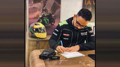 حازم طارق يشارك في سباق Motocross العالمي بالجونة
