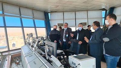 اللجنة العليا للتفتيش الأمنى والبيئي تتفقد مطار أسوان