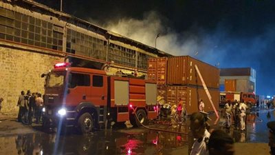 انتداب المعمل الجنائي لمعاينة حريق داخل مصحة إدمان في الهرم