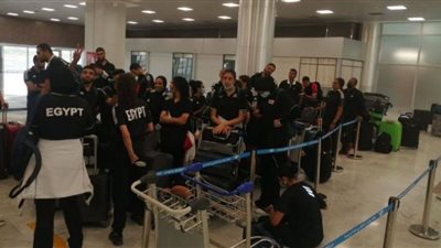 عودة عدد من الفرق إلى القاهرة بعد المشاركة في دورة ألعاب البحر المتوسط