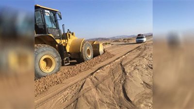 صور.. إعادة فتح طريق وادي فيران المؤدي لسانت كاترين