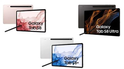 إطلاق سلسلة Samsung Galaxy Tab S8 (المواصفات)