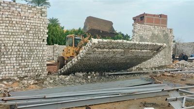 حملة إزالات جديدة لمخالفات البناء والأراضي الزراعية في الجيزة
