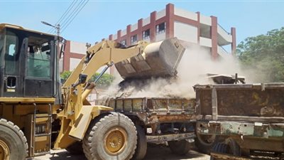 رفع 27 طنًا من القمامة والمخلفات في دشنا بقنا