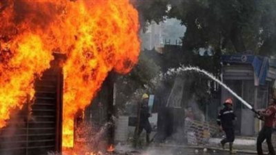 تفاصيل مصرع طفلة وإصابة شقيقها في حريق بمحل تجاري بالشرقية